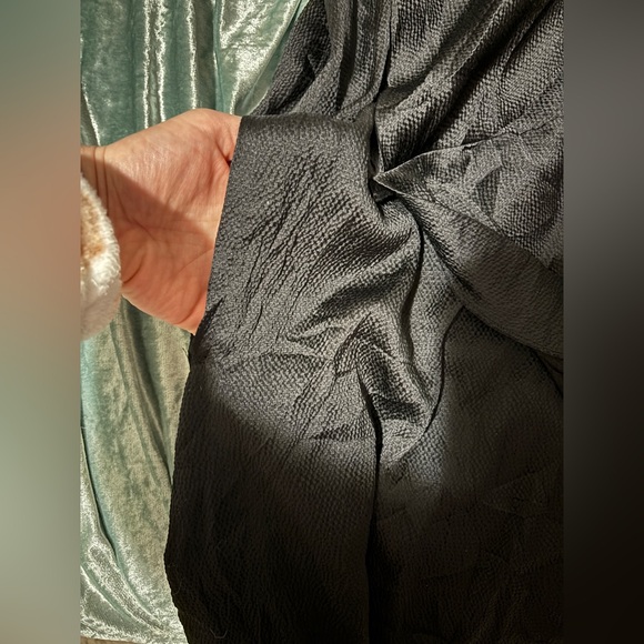 🖤 HELMUT LANG Gravel Silk Cowl Neck Assymetrical Sleeveless Dress. Pockets. US 6 - Picture 12 of 12